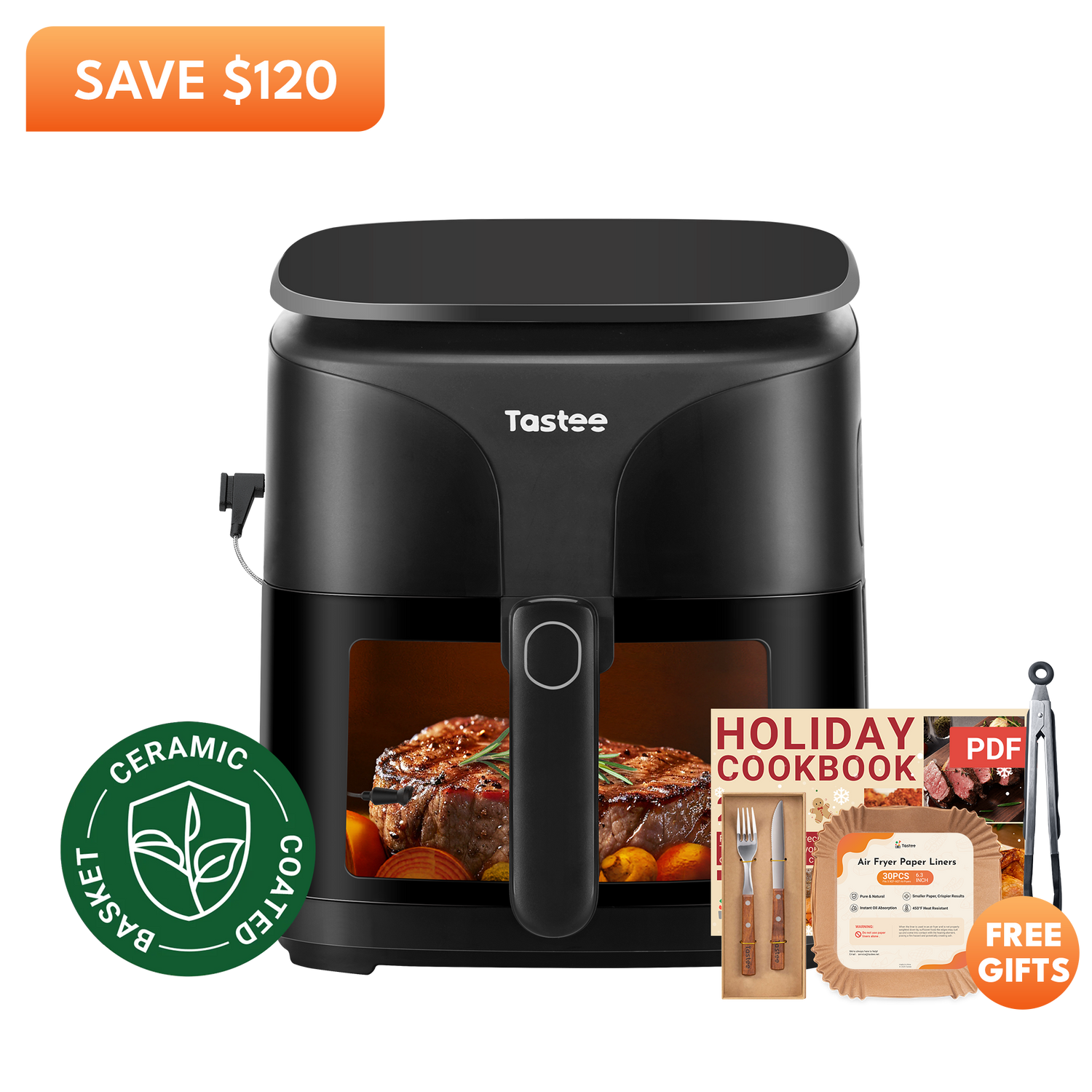 Tastee Sensor Magic Smart Air Fryer (Ceramic Coated)