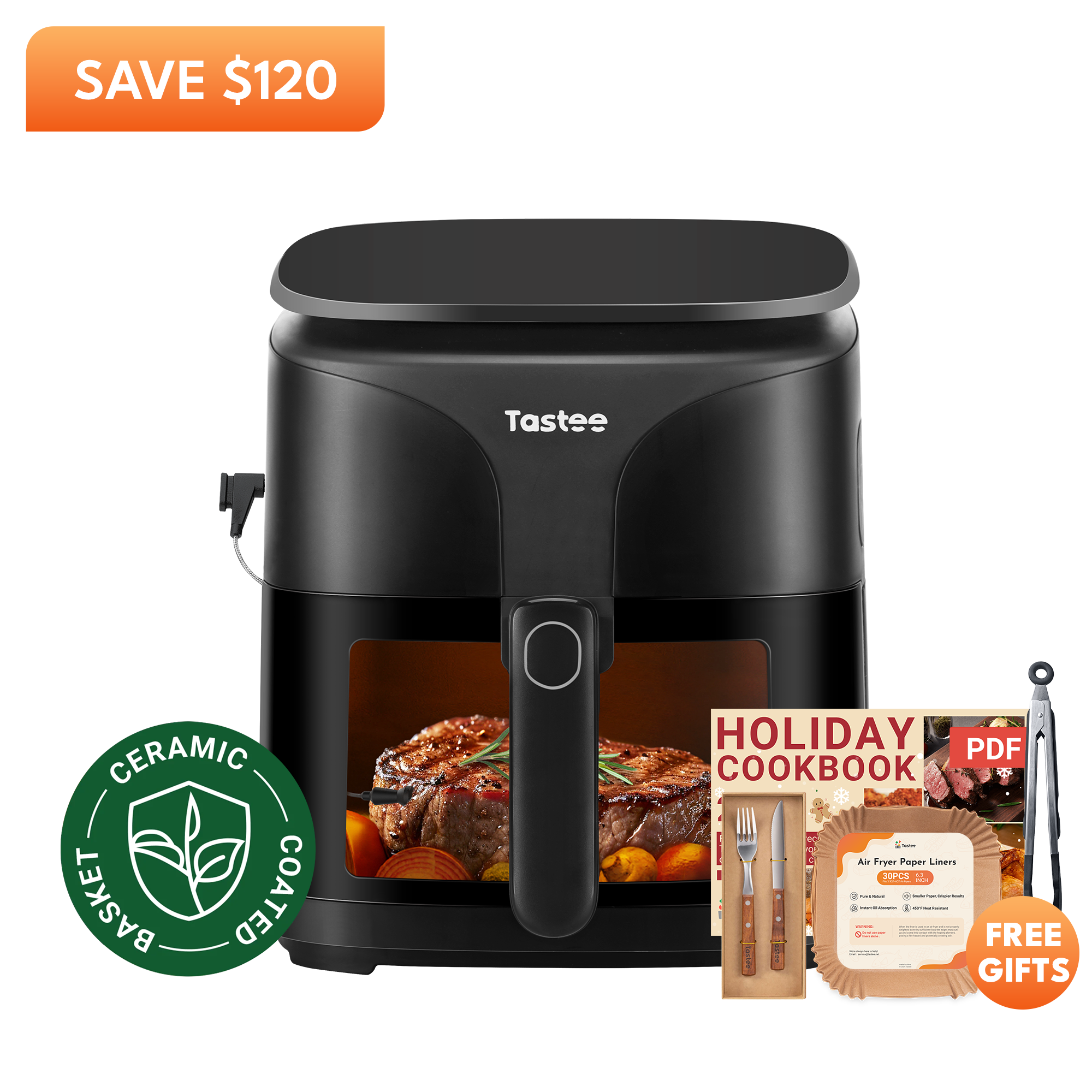 Tastee Sensor Magic Smart Air Fryer (Ceramic Coated)