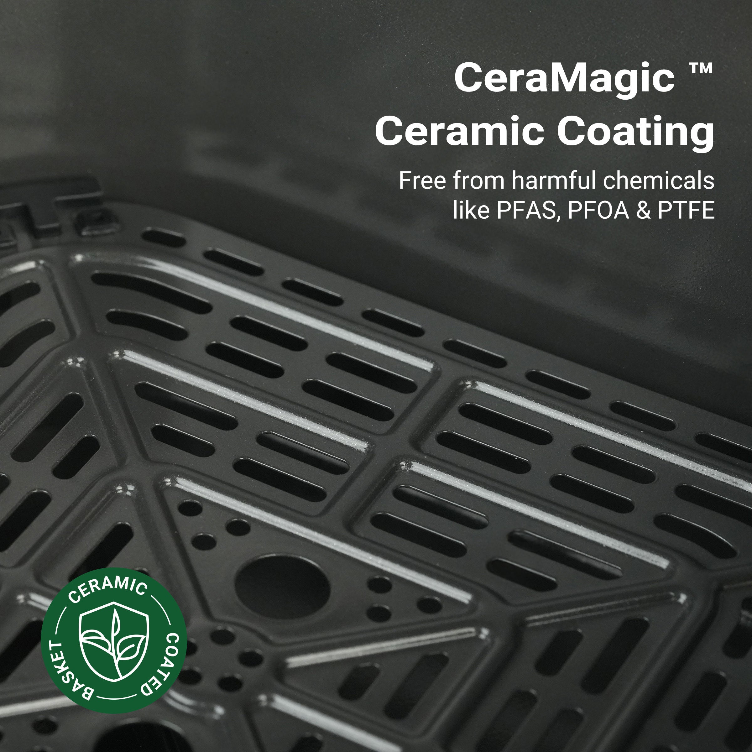 Tastee Sensor Magic Smart Air Fryer (Ceramic Coated)+Paper Liners