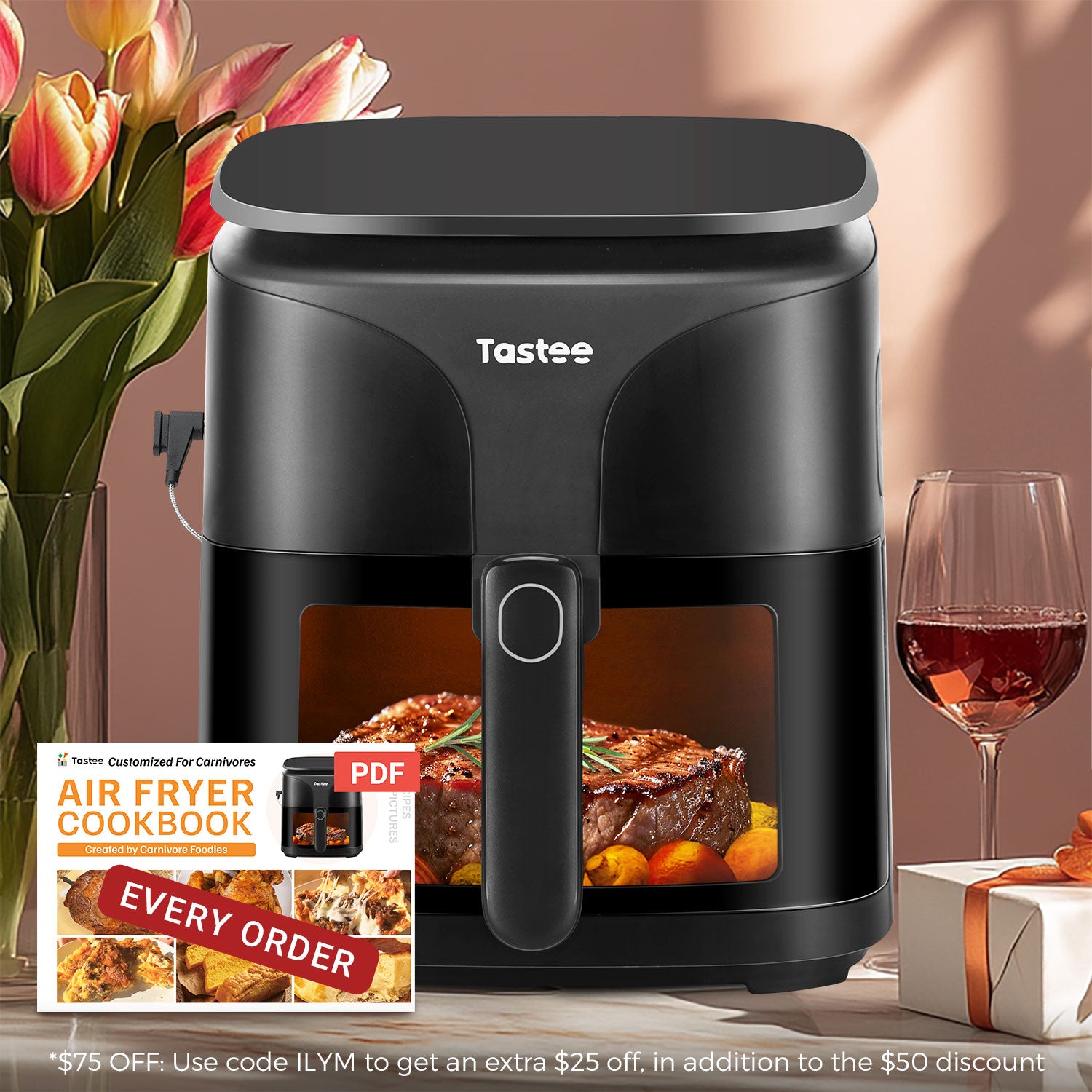 Tastee Sensor Magic Smart Air Fryer (Ceramic Coated)