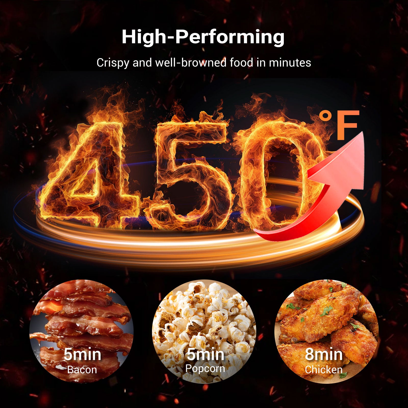 Tastee Sensor Magic Smart Air Fryer (Non Toxic Ceramic Coated)