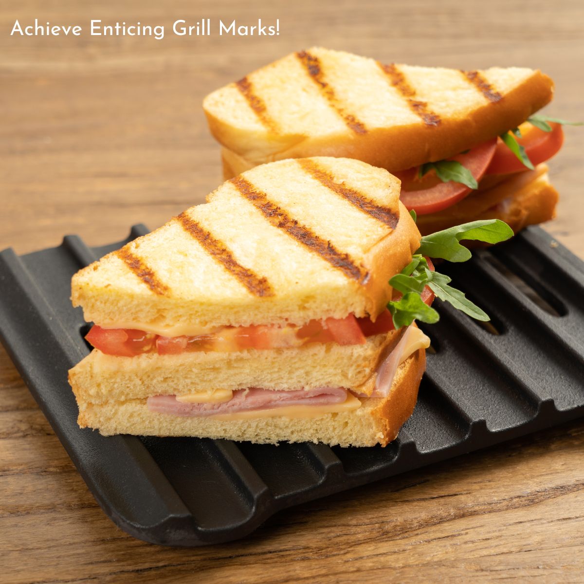 Tastee Cast Iron Grill Pan - for 4QT+ Square Air Fryers