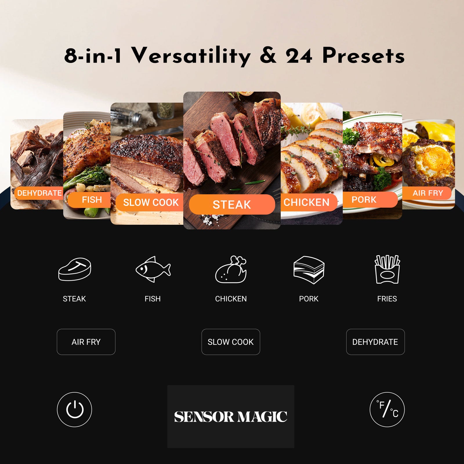 SensorMagic™ Smart Air Fryer