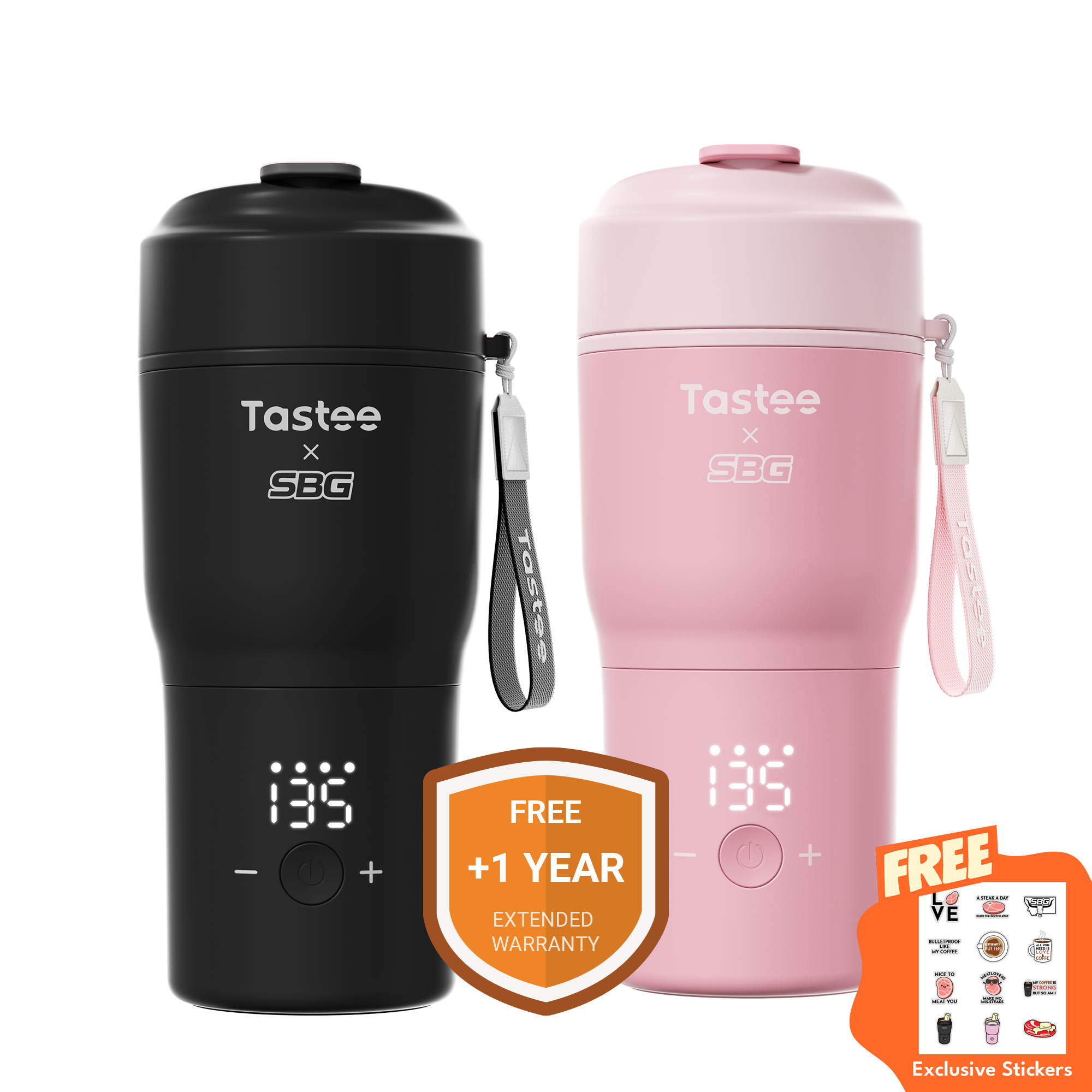 Tastee Travel Coffee Mugs Combo (SBG Edition)