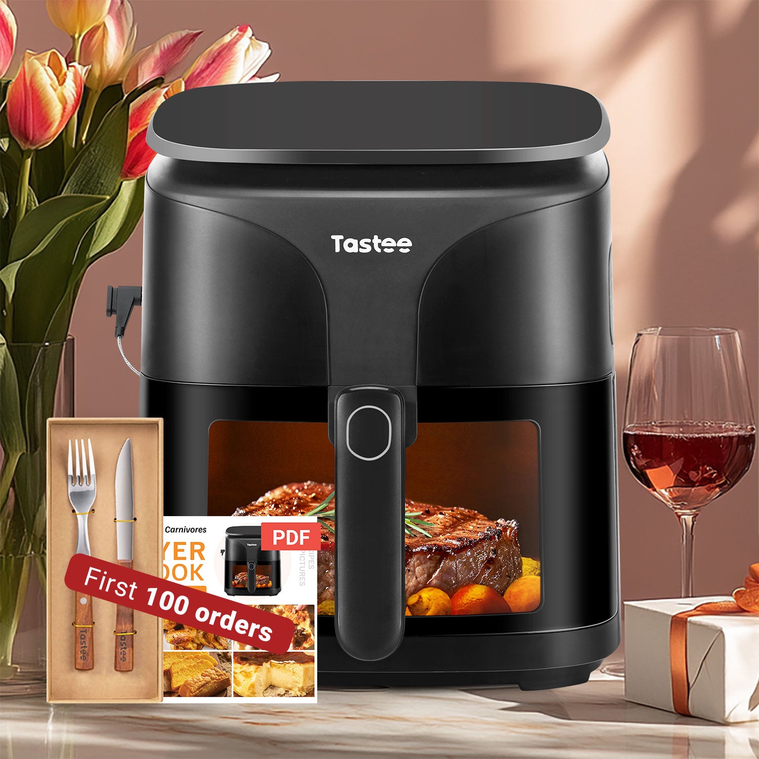 Tastee Sensor Magic Smart Air Fryer (Ceramic Coated Basket)