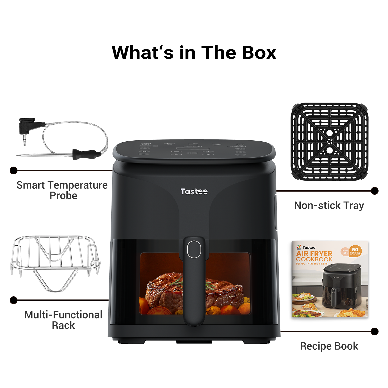 Tastee Sensor Magic Smart Air Fryer (Non Toxic Ceramic Coated)