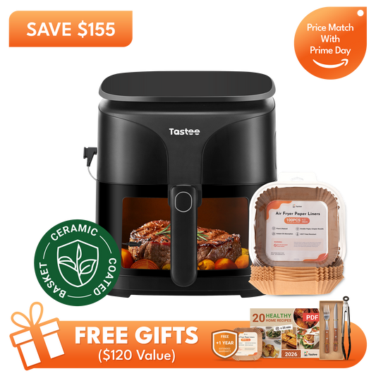 Tastee Sensor Magic Smart Air Fryer (Ceramic Coated Basket)+Paper Liners