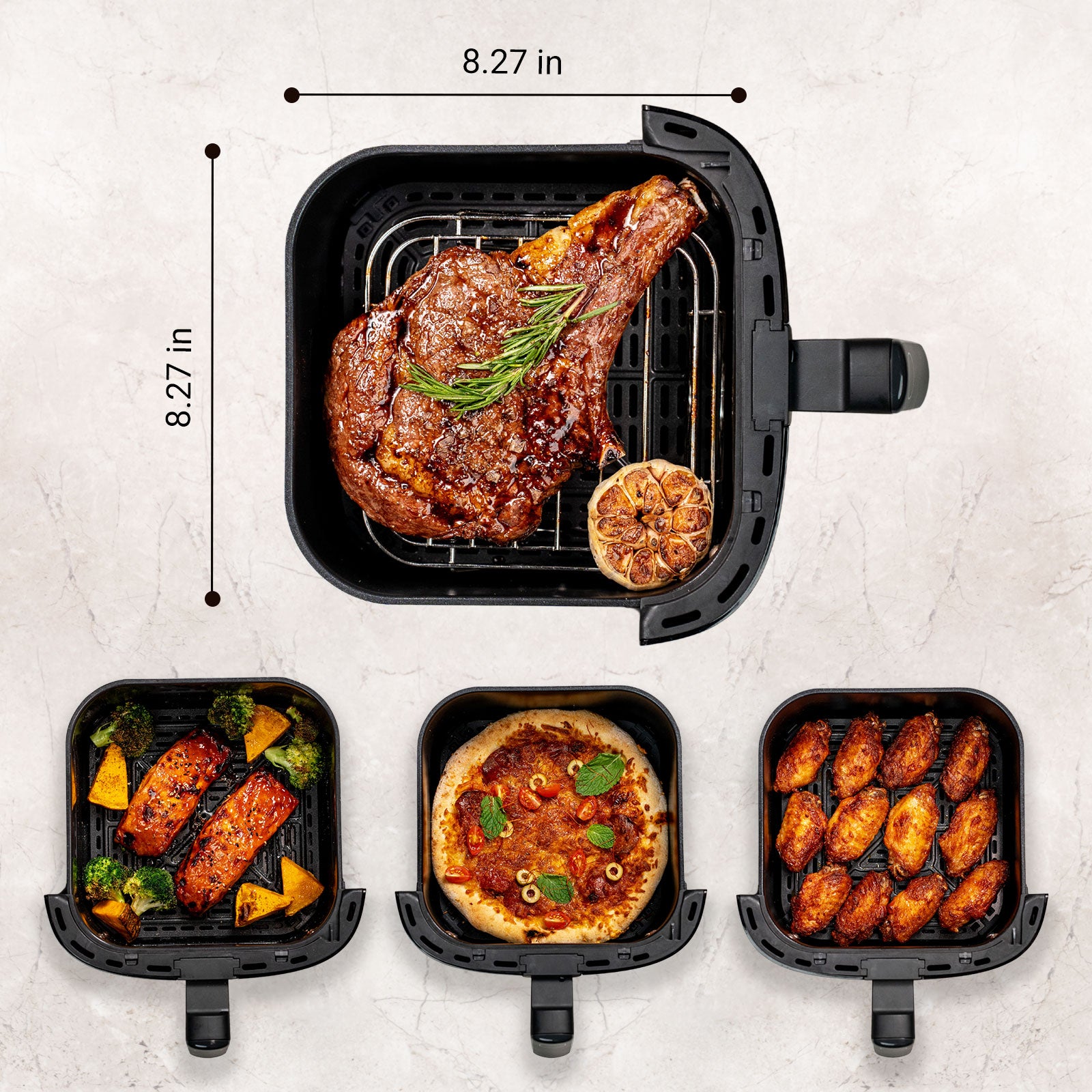 Tastee Sensor Magic Smart Air Fryer (Non Toxic Ceramic Coated)
