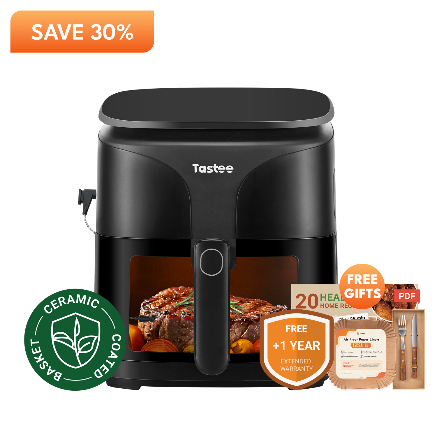 Tastee Sensor Magic Smart Air Fryer (Ceramic Coated)