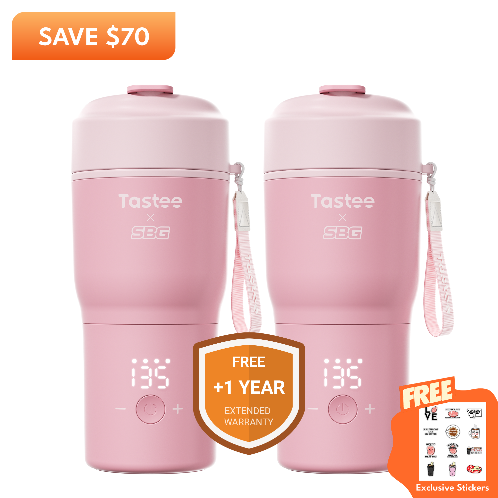Tastee Travel Coffee Mugs Combo (SBG Edition)