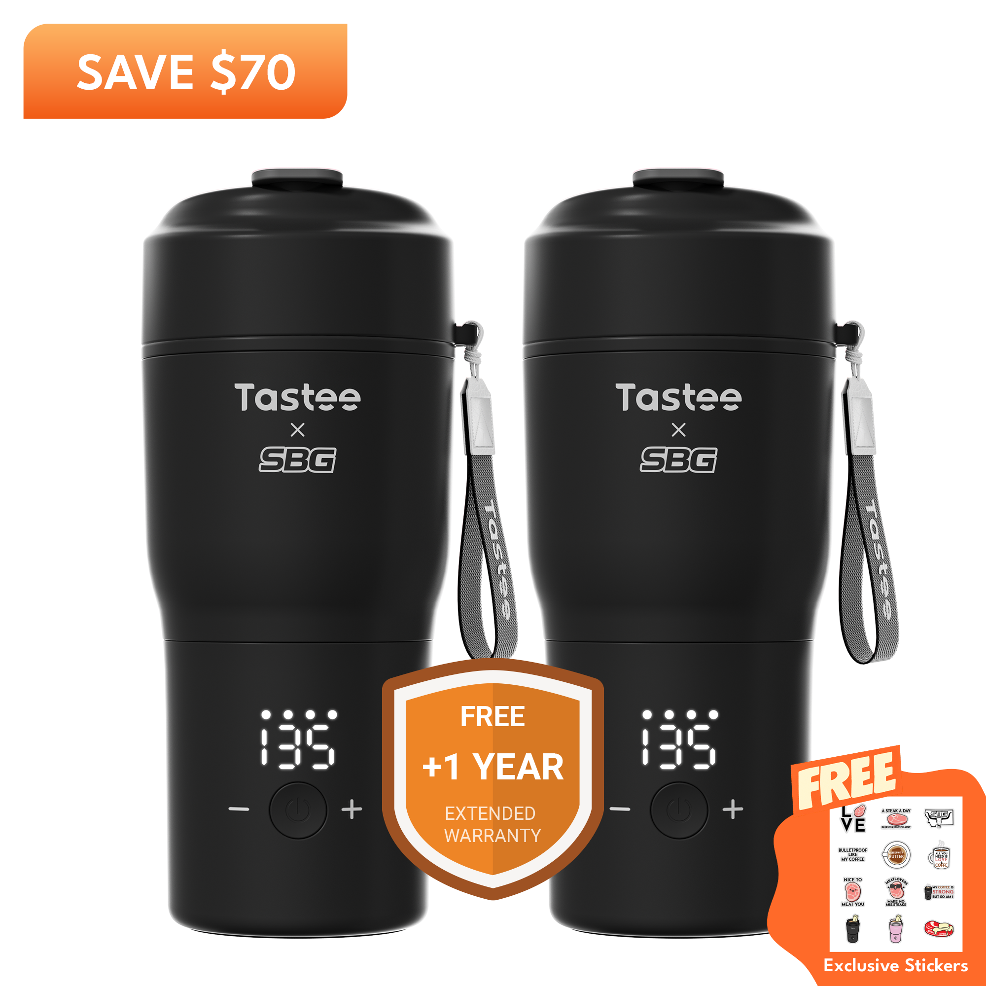 Tastee Travel Coffee Mugs Combo (SBG Edition)