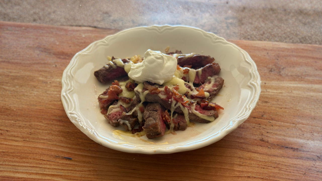 Loaded “No Potato” Steak Bowl for Carnivore Meal Plan