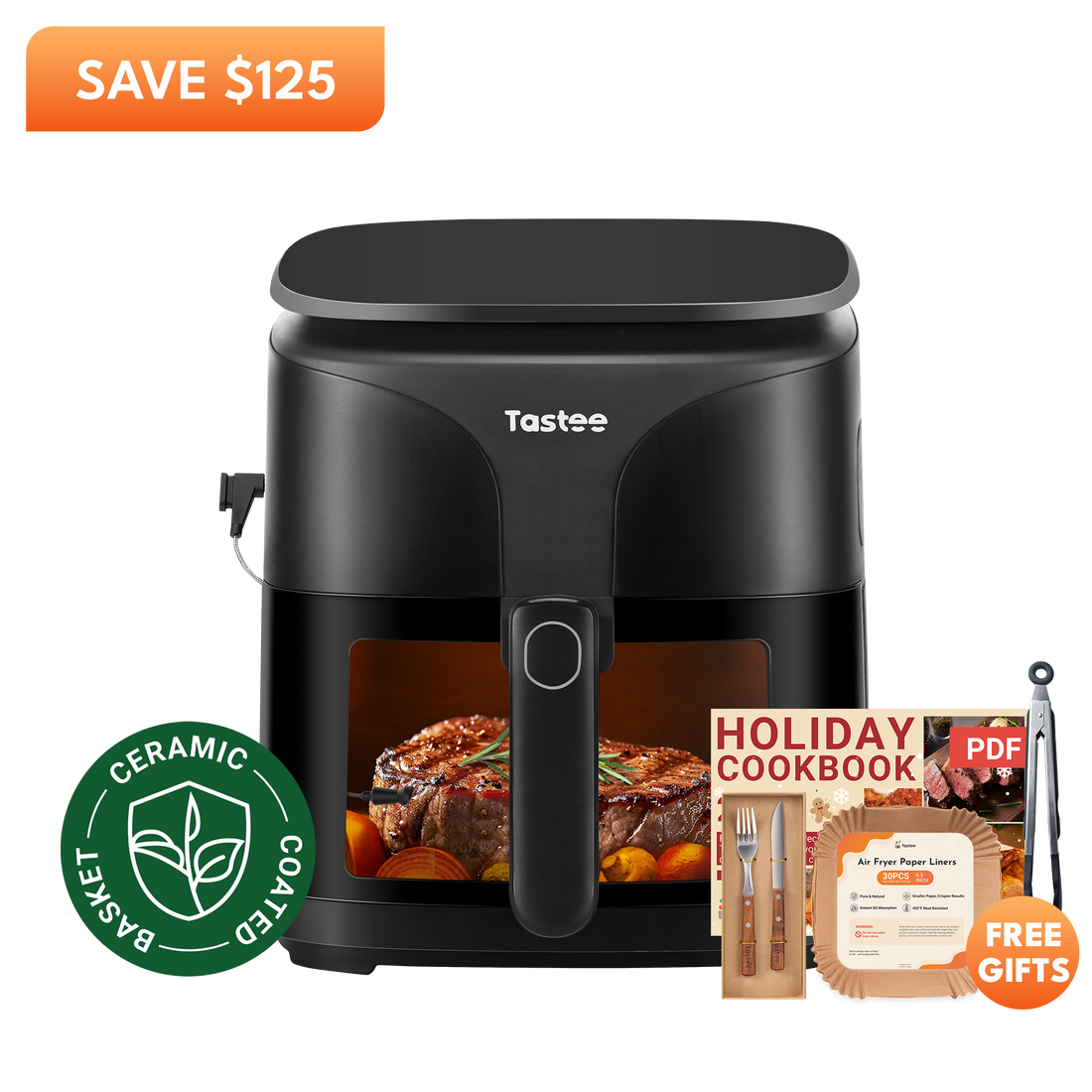Tastee Sensor Magic Smart Air Fryer (Ceramic Coated Basket)