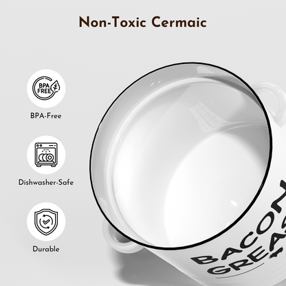 Tastee Ceramic Bacon Grease Container