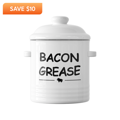 Tastee Ceramic Bacon Grease Container
