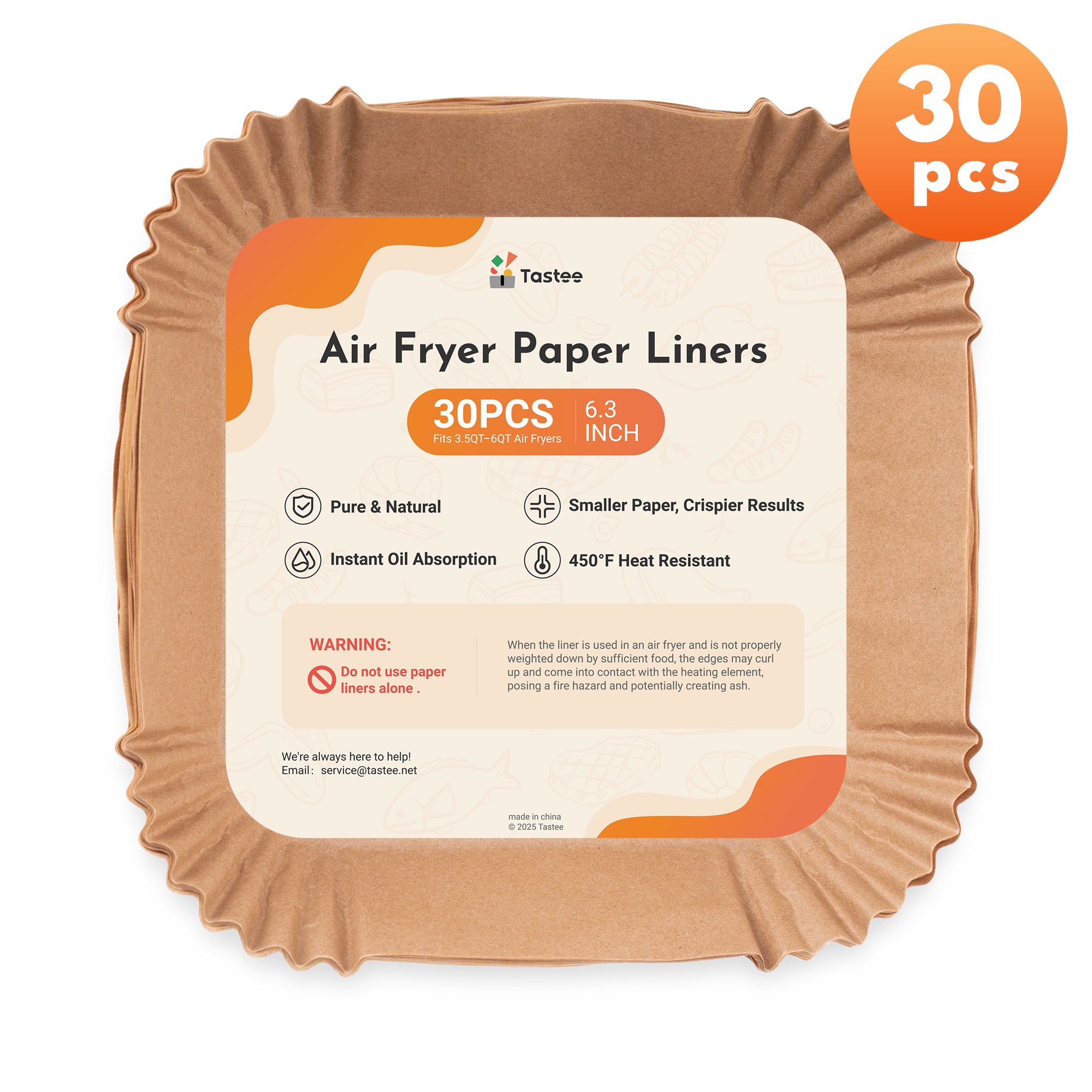 Tastee Air Fryer Paper Liners