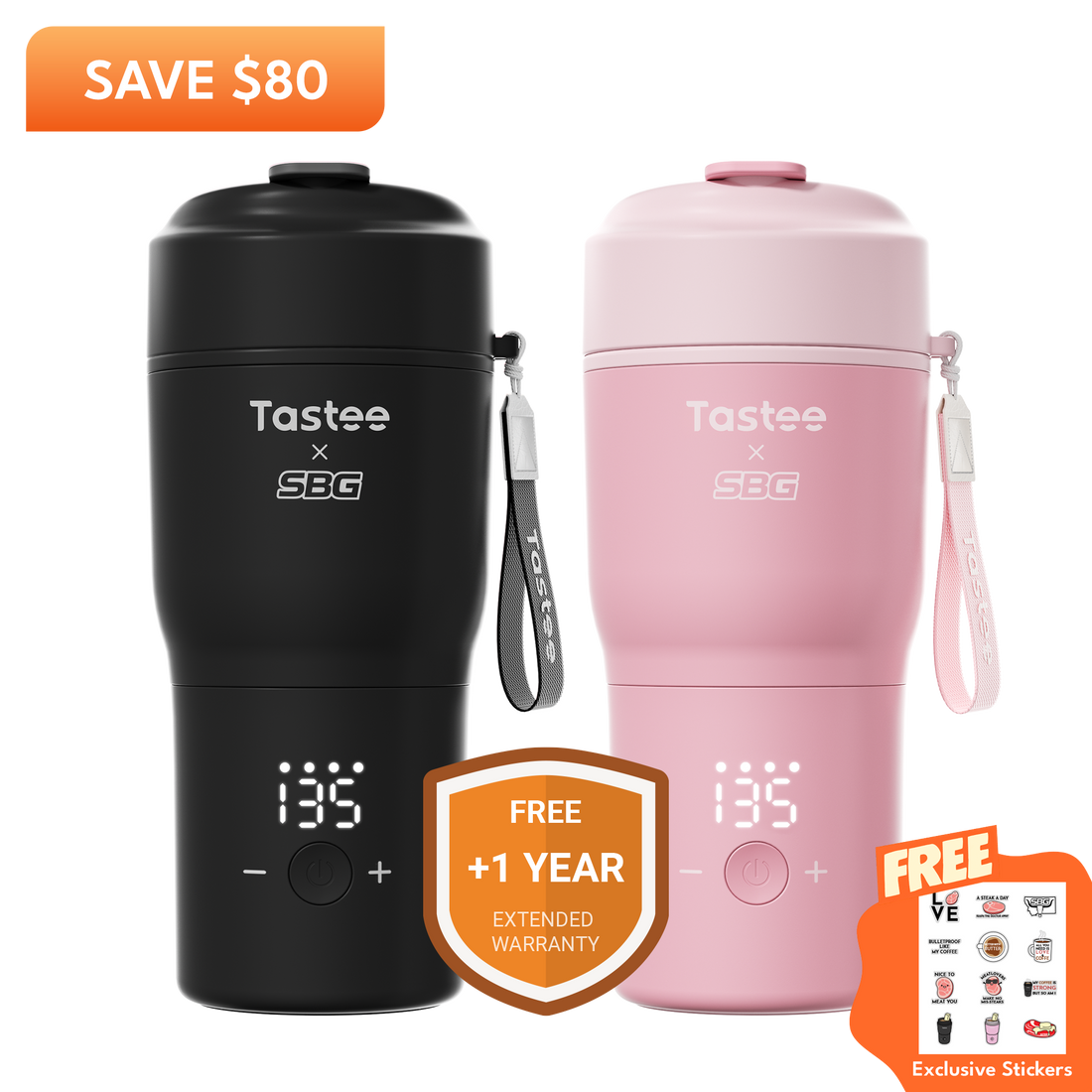 Tastee Travel Coffee Mugs Combo (SBG Edition)
