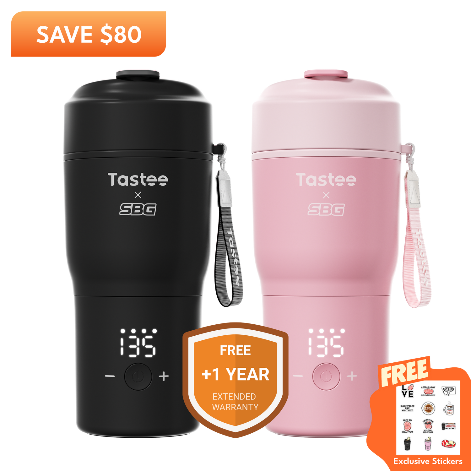 Tastee Travel Coffee Mugs Combo (SBG Edition)