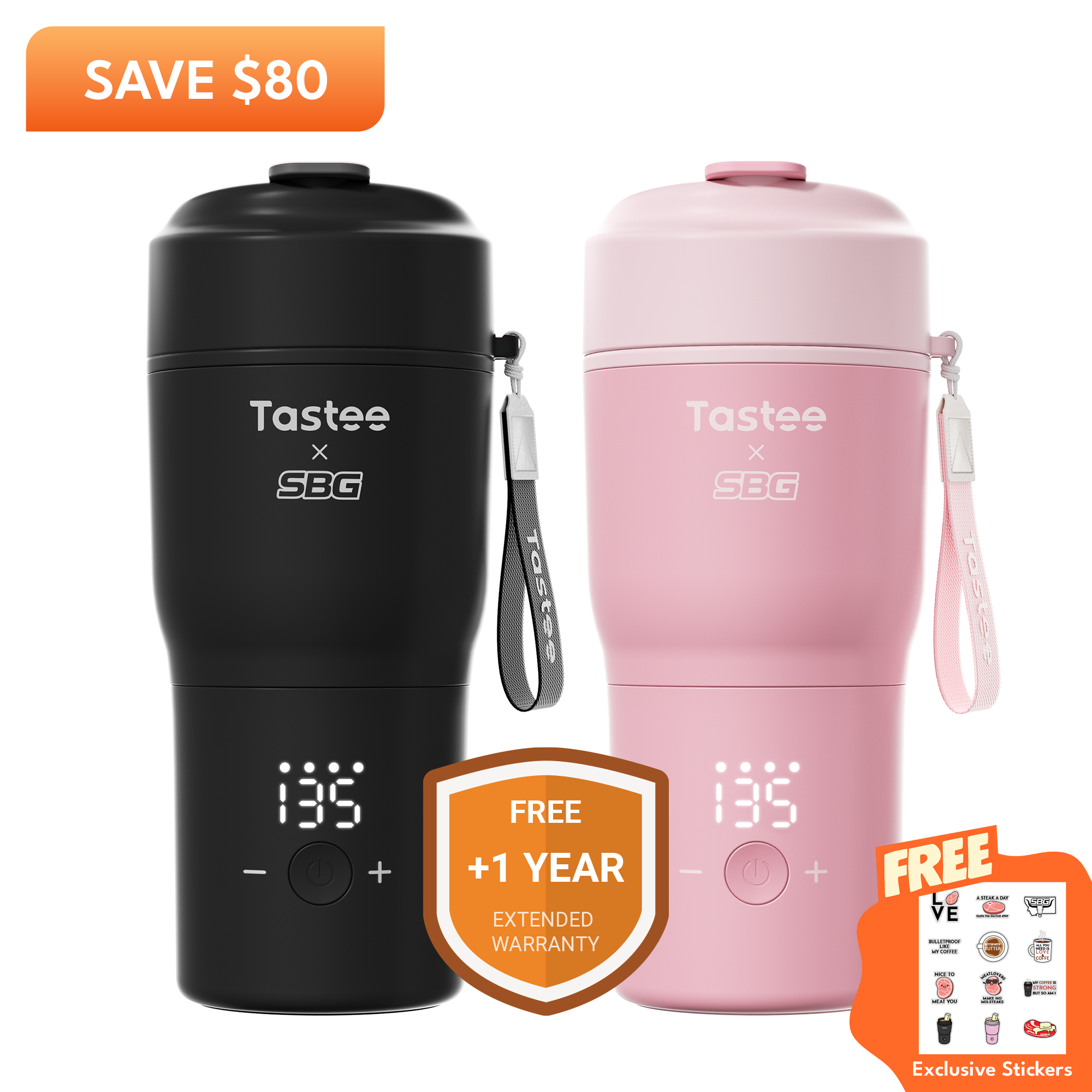 Tastee Travel Coffee Mugs Combo (SBG Edition)
