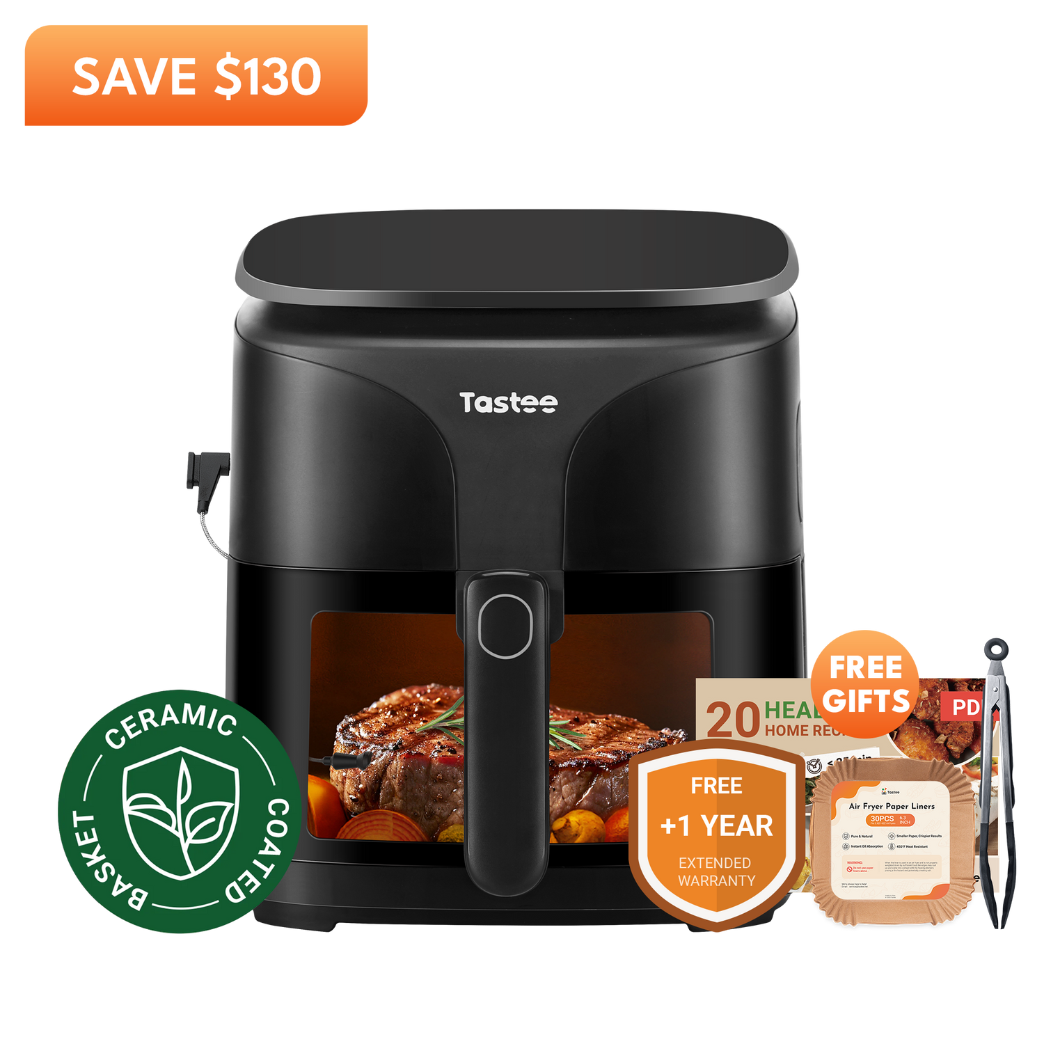 Tastee Sensor Magic Smart Air Fryer (Ceramic Coated)