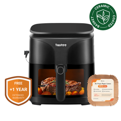 Tastee Sensor Magic Smart Air Fryer (Ceramic Coated Basket)+Paper Liners