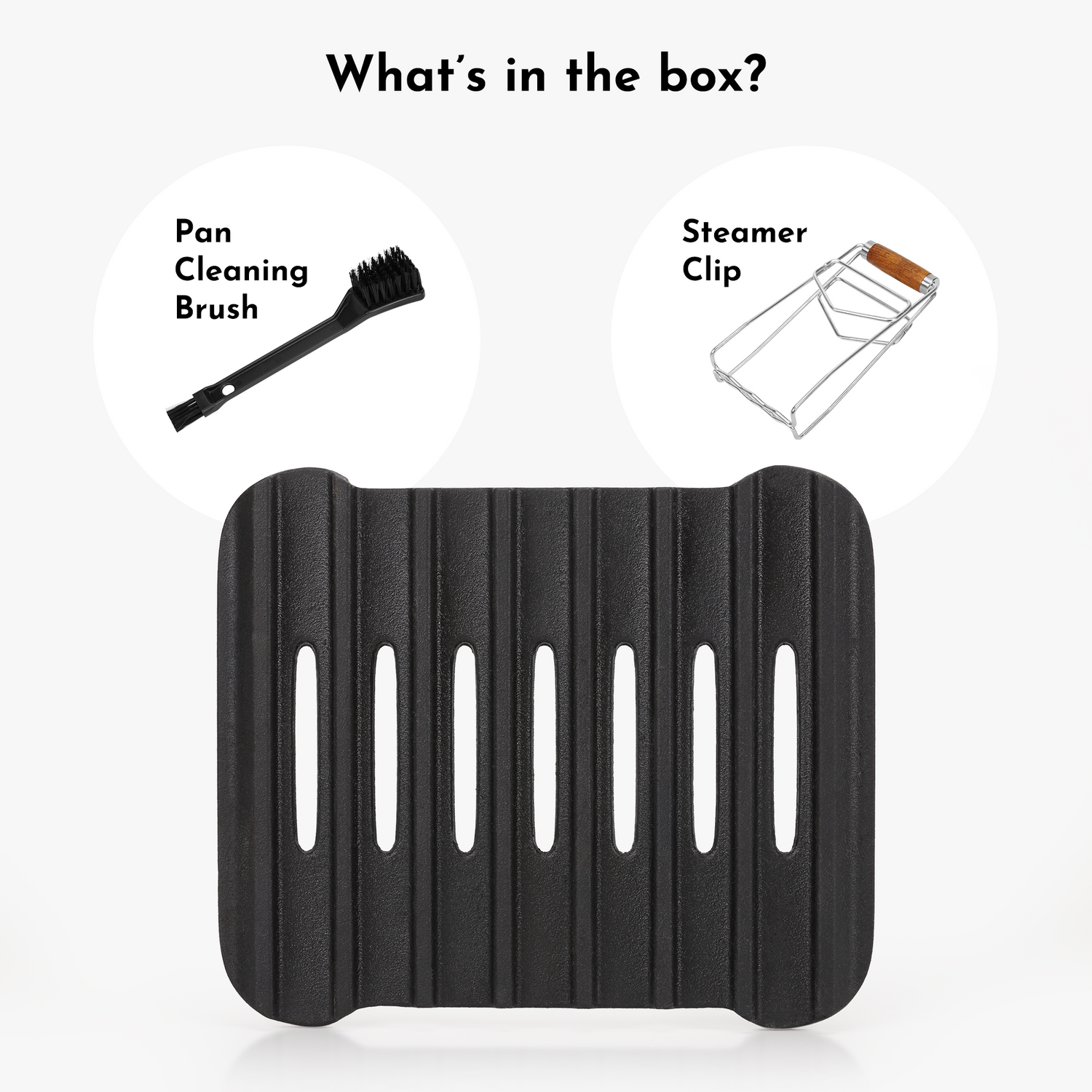 Tastee Cast Iron Grill Pan - for 4QT+ Square Air Fryers