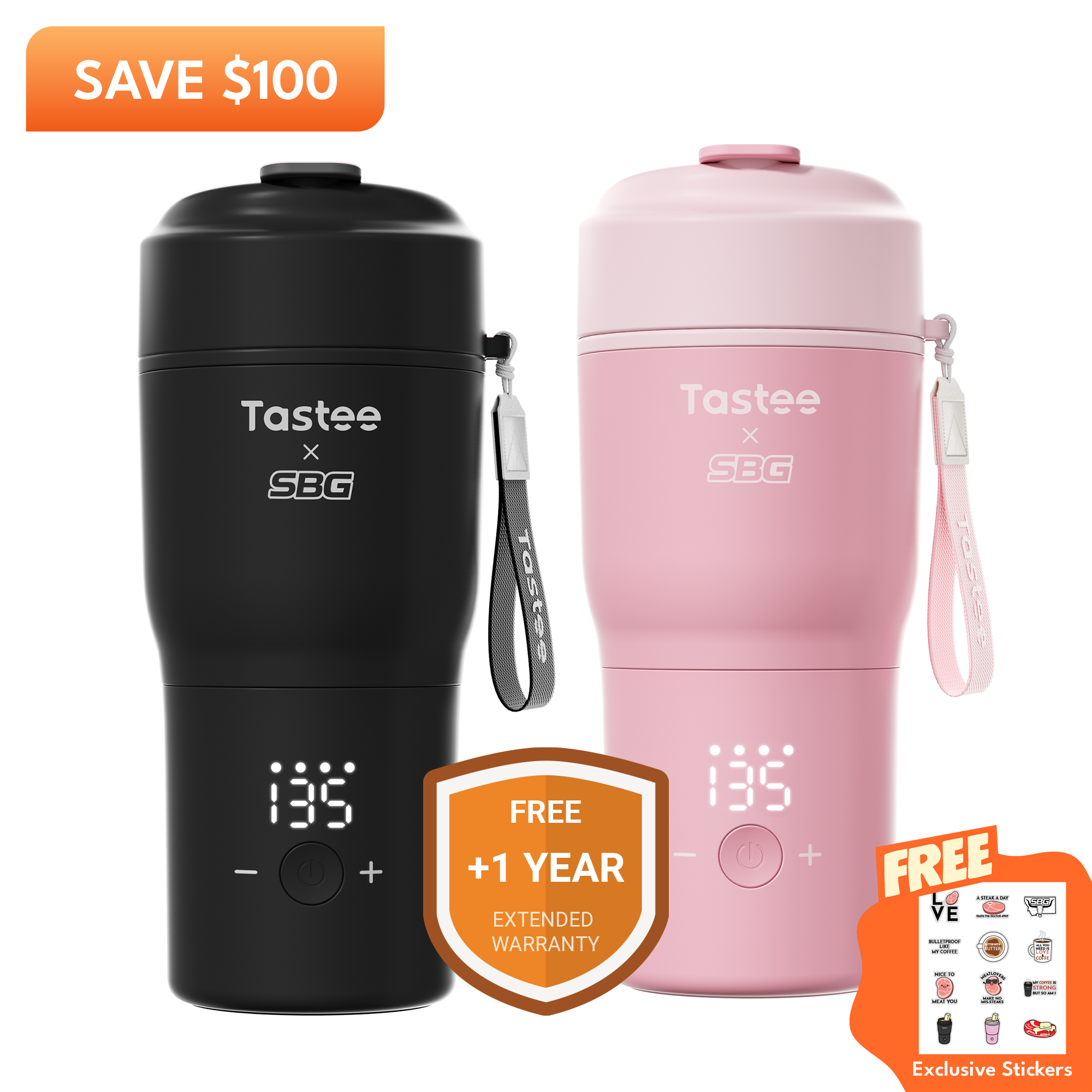 Tastee Travel Coffee Mugs Combo (Tastee x SBG)