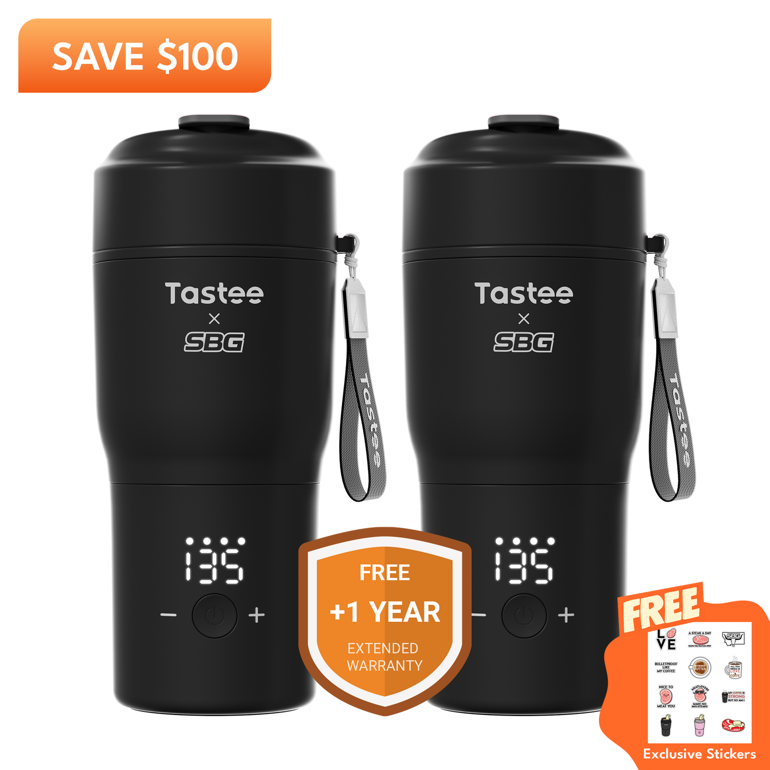Tastee Travel Coffee Mugs Combo (Tastee x SBG)