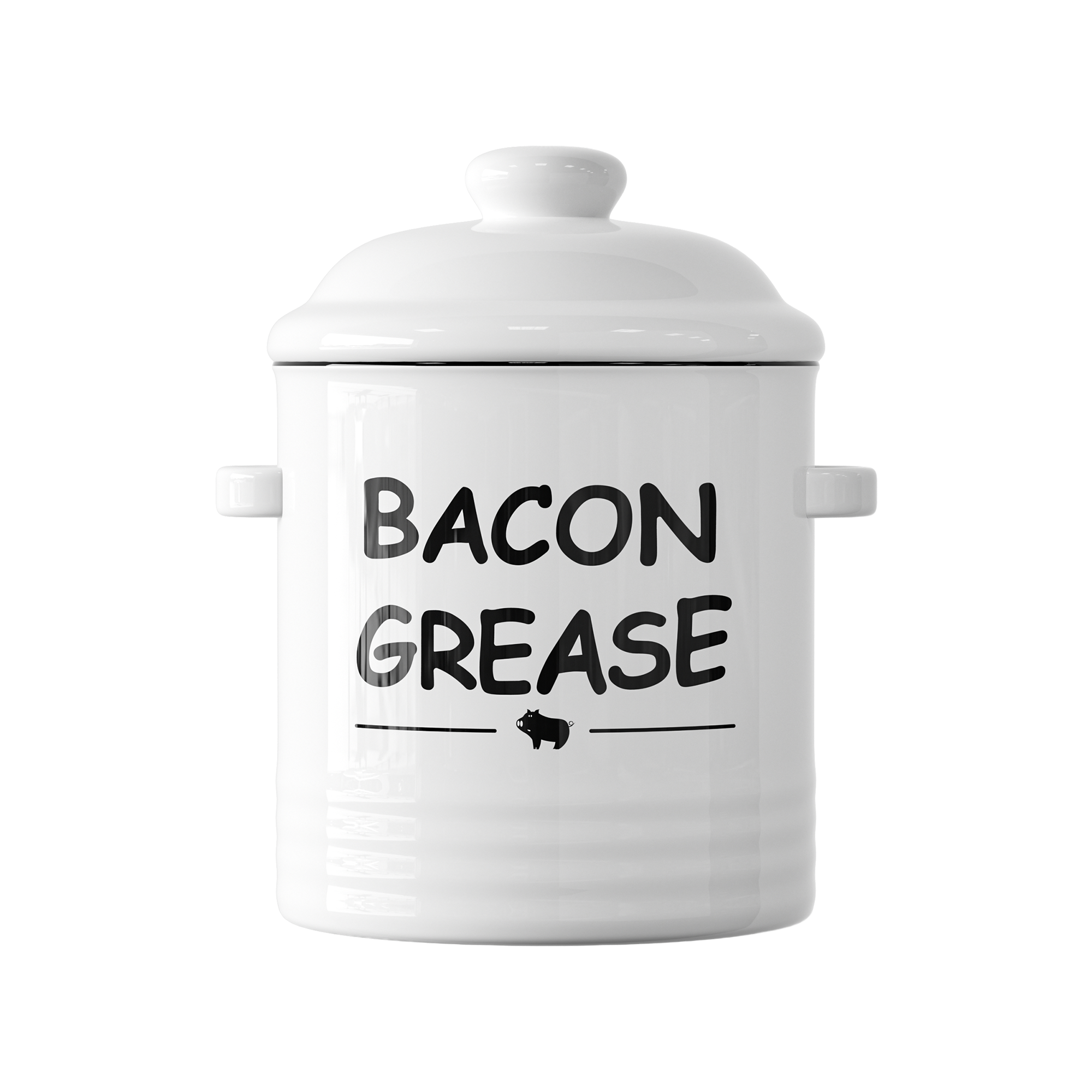Tastee Ceramic Bacon Grease Container