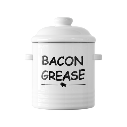 Tastee Ceramic Bacon Grease Container