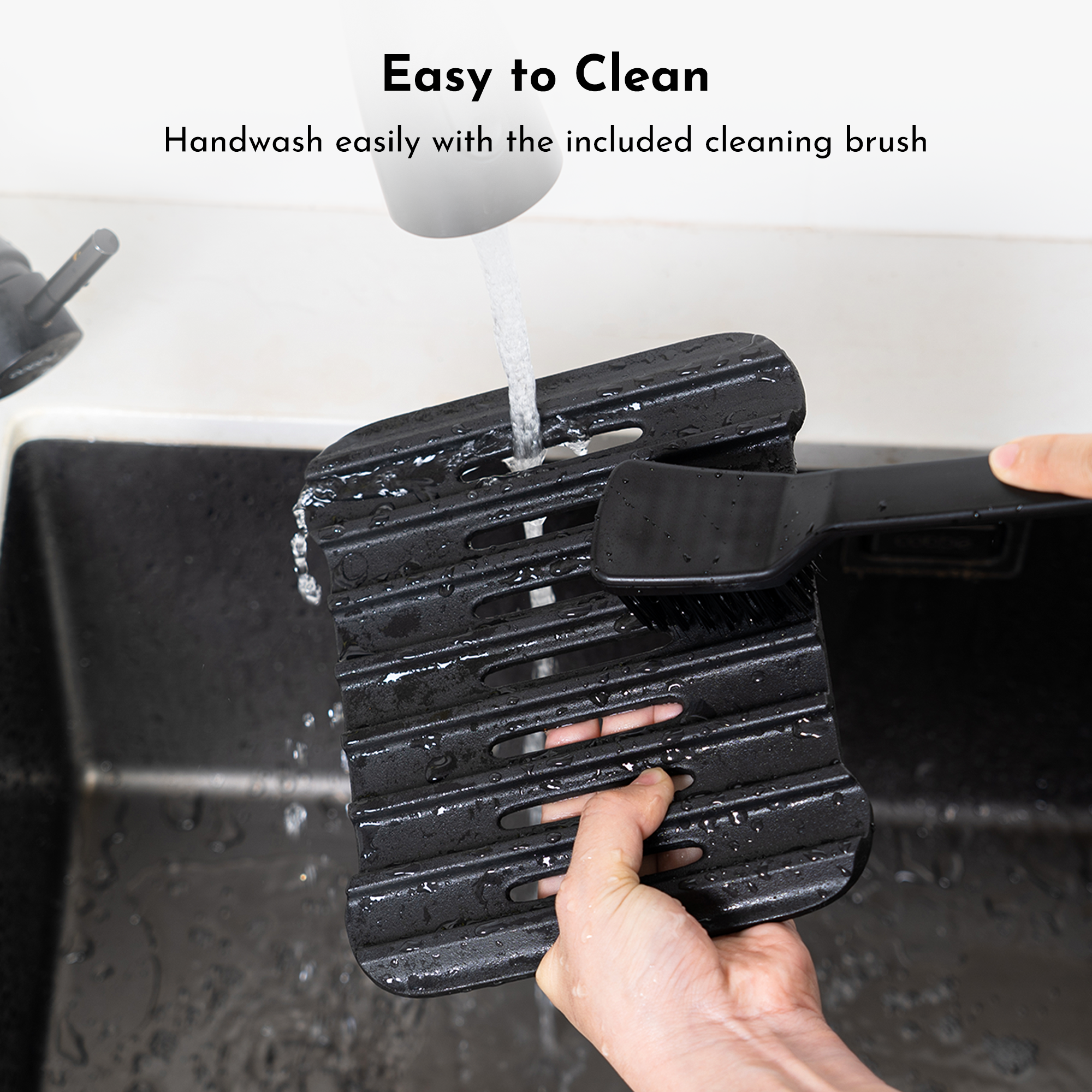 Tastee Cast Iron Grill Pan - for 4QT+ Square Air Fryers