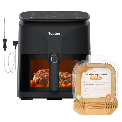 Tastee Sensor Magic Smart Air Fryer (Ceramic Coated)+Paper Liners