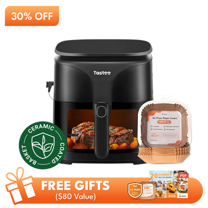Tastee Sensor Magic Smart Air Fryer (Ceramic Coated)+Paper Liners