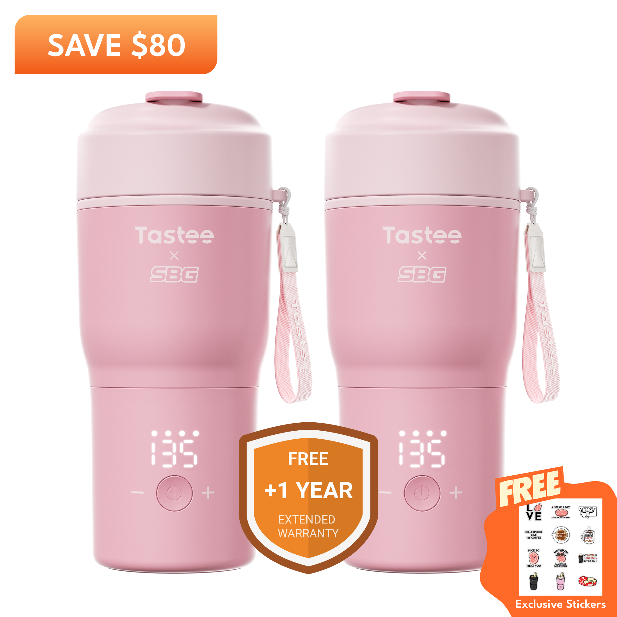 Tastee Travel Coffee Mugs Combo (SBG Edition)