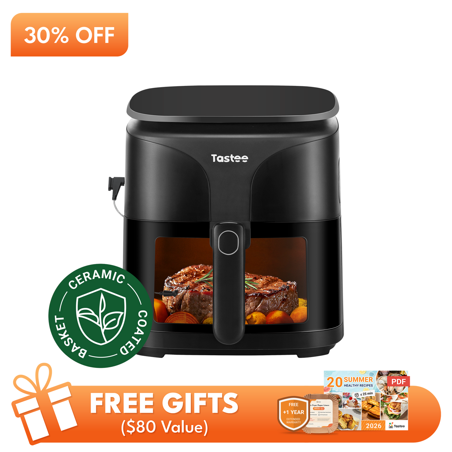 Tastee Sensor Magic Smart Air Fryer (Ceramic Coated)