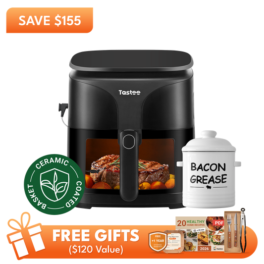 Tastee Sensor Magic Smart Air Fryer (Ceramic Coated Basket) +Ceramic Bacon Grease Container
