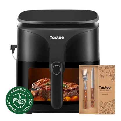 Tastee Sensor Magic Smart Air Fryer (Ceramic Coated)+Cutlery Gift Set