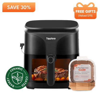 Tastee Sensor Magic Smart Air Fryer (Ceramic Coated)+Paper Liners