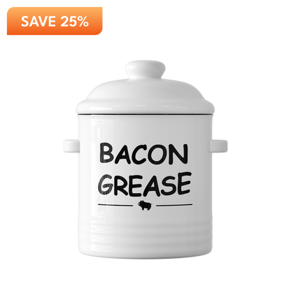 Tastee Ceramic Bacon Grease Container