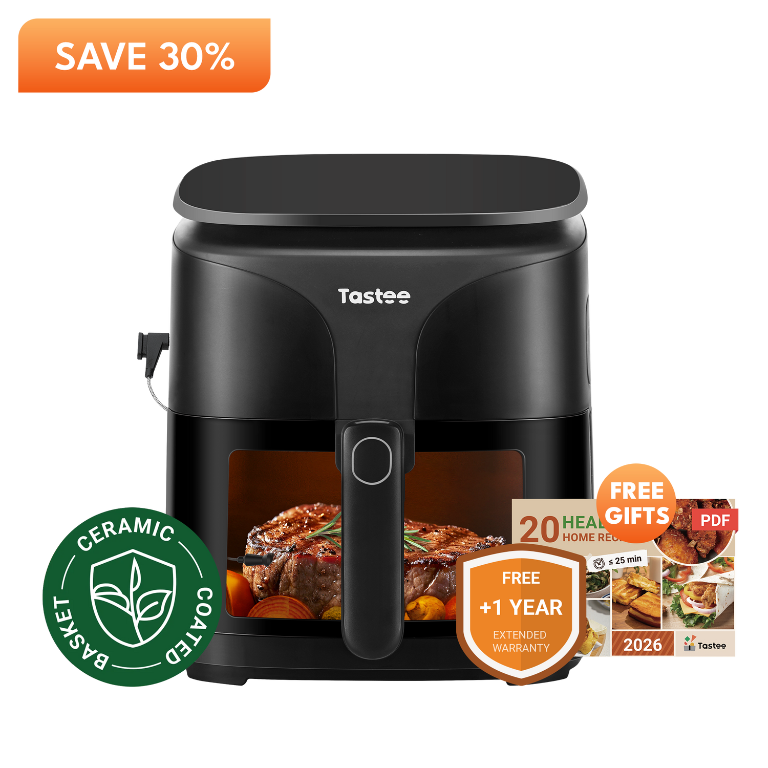 Tastee Sensor Magic Smart Air Fryer (Ceramic Coated)