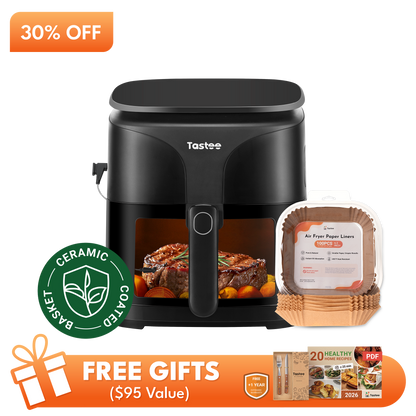 Tastee Sensor Magic Smart Air Fryer (Ceramic Coated)+Paper Liners