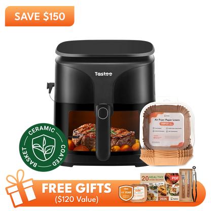Tastee Sensor Magic Smart Air Fryer (Ceramic Coated)+Paper Liners
