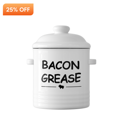 Tastee Ceramic Bacon Grease Container
