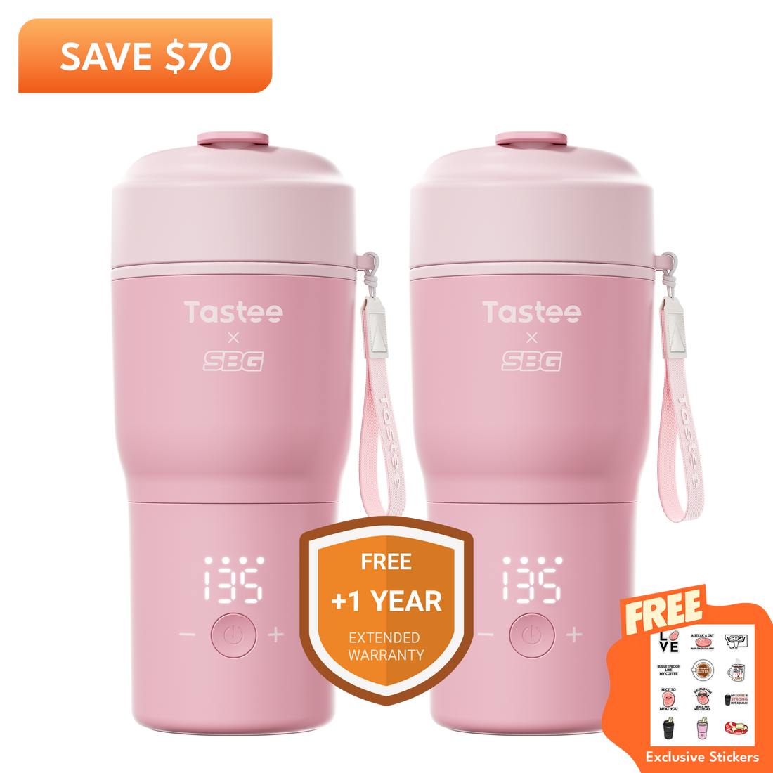 Tastee Travel Coffee Mugs Combo (SBG Edition)