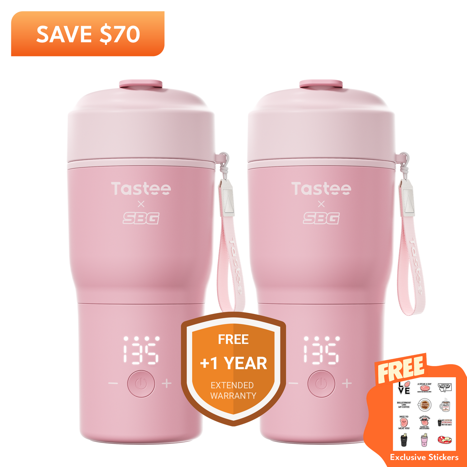 Tastee Travel Coffee Mugs Combo (SBG Edition)