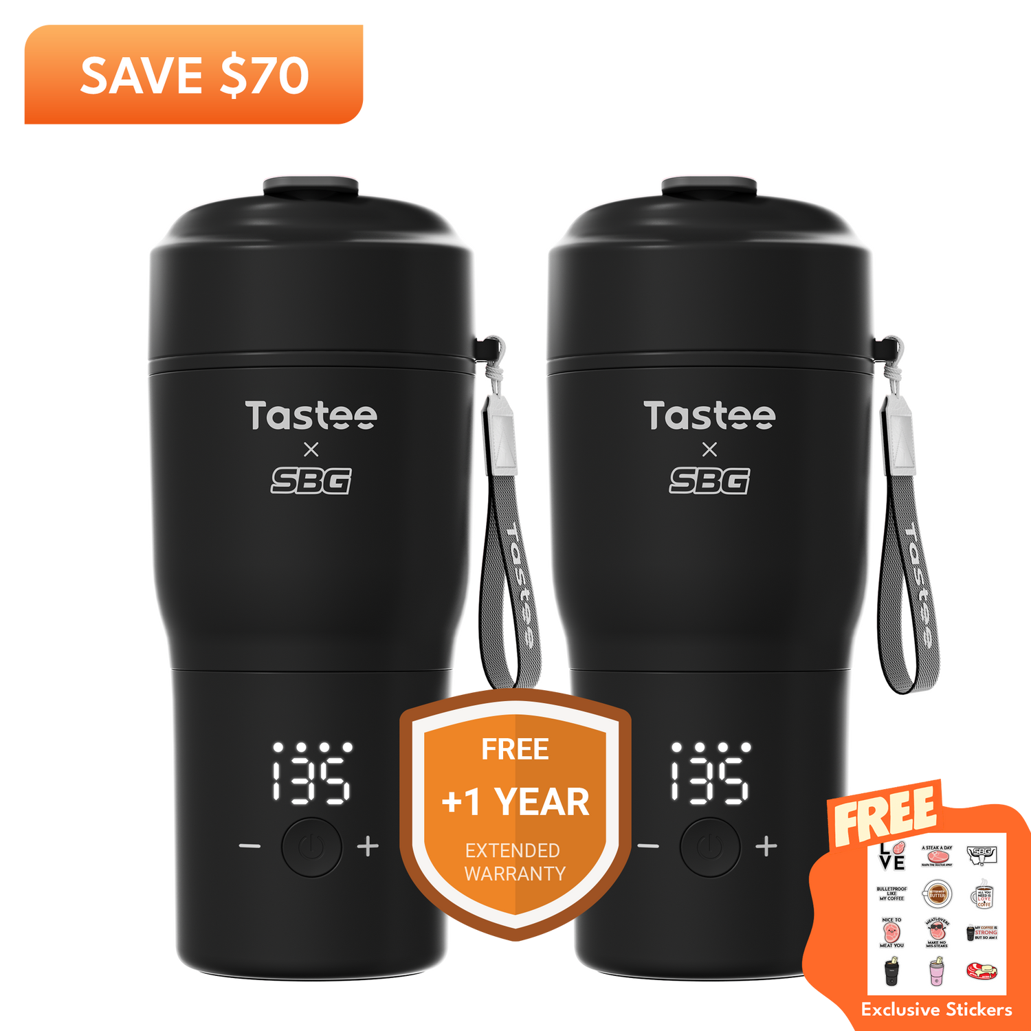 Tastee Travel Coffee Mugs Combo (SBG Edition)